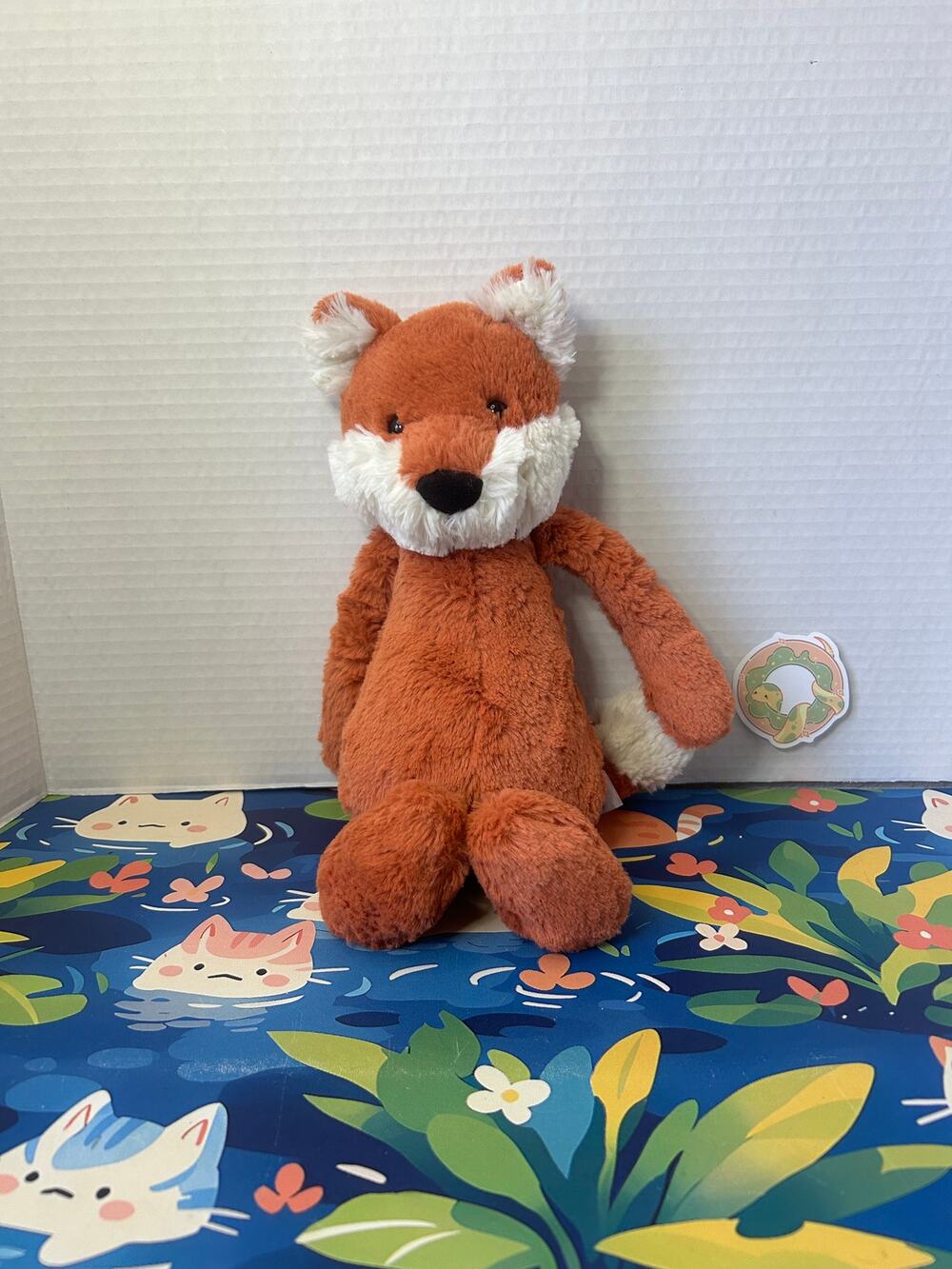 Jellycat Bashful Fox Cub Plush Stuffed Animal Toy Doll Orange Red